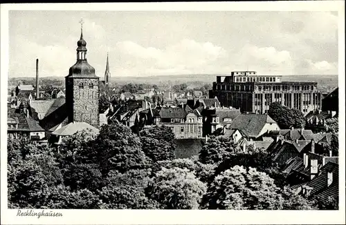 Ak Recklinghausen im Ruhrgebiet, Stadtansicht