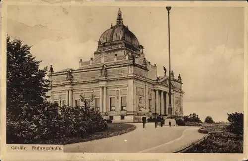 Ak Görlitz in der Lausitz, Ruhmeshalle