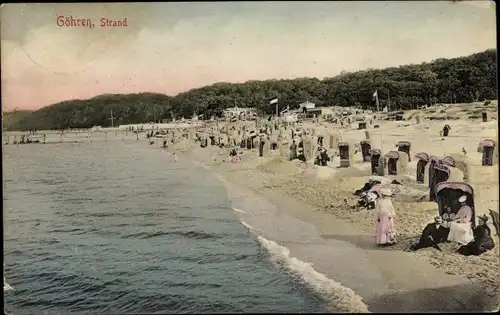 Ak Ostseebad Göhren auf Rügen, Strandpartie