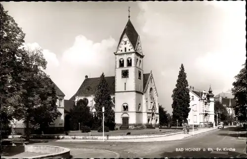 Ak Bad Honnef am Rhein, Ev. Kirche