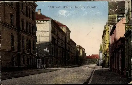 Ak Landau in der Pfalz, Quartier Fayolle