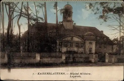 Ak Kaiserslautern in der Pfalz, Militärkrankenhaus, Lazarett