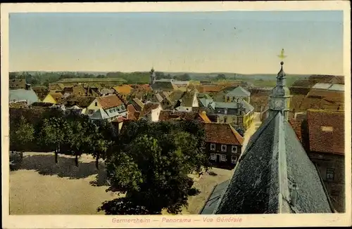 Ak Germersheim am Rhein, Panorama