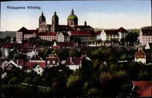 Ak Weingarten in Württemberg, Teilansicht