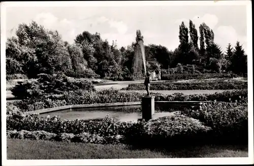 Ak Mönchengladbach am Niederrhein, Bunter Garten