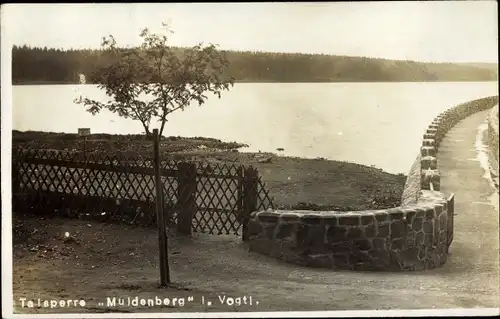 Foto Ak Muldenberg Grünbach Vogtland, Partie an der Talsperre