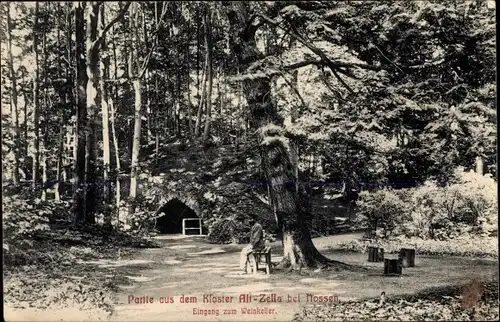 Ak Alt Zella Nossen in Sachsen, Kloster, Eingang zum Weinkeller