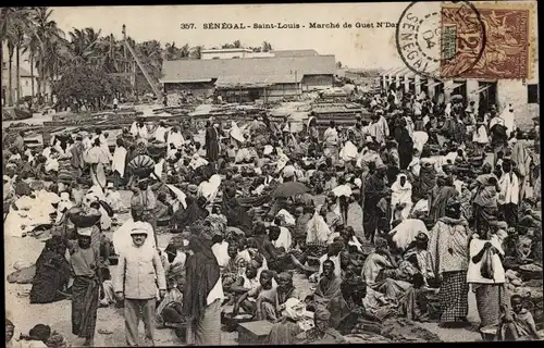 Ak Saint Louis Senegal, marché de Guet N'Dar