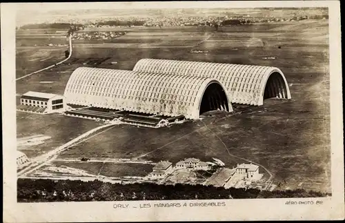 Ak Orly Val de Marne, Les Hangars a Dirigeables