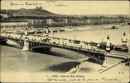 Ak Lyon Rhône, Pont du Midi