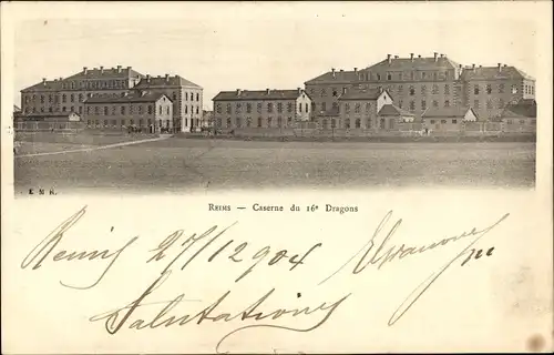 Ak Reims Marne, Caserne du 16e Dragons
