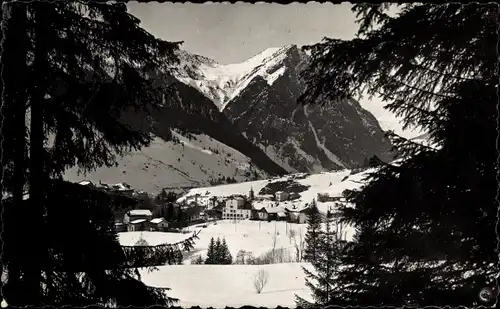 Ak Pralognan la Vanoise Savoie, l'Hiver, Winterlandschaft, Ortsansicht