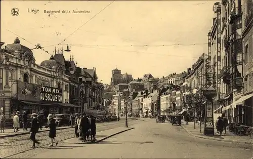 Ak Liège Lüttich Wallonien, Boulevard de la Sauveniere