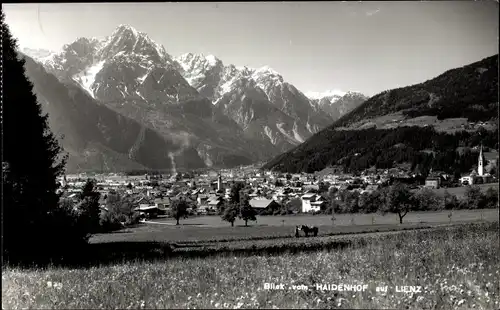 Ak Lienz in Tirol, Blick vom Haidenhof auf Lienz