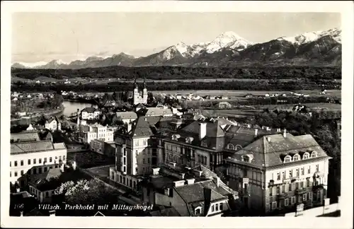 Ak Villach in Kärnten, Parkhotel mit Mittagskogel
