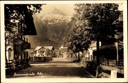 Foto Ak Lofer in Salzburg, Straßenpartie