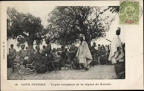 Ak Elfenbeinküste, Types indigenes de la region de Koroko