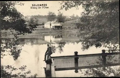 Ak Seloignes Wallonien Hennegau, Etang de l'Oise