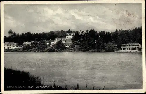 Ak Allentsteig in Niederösterreich, Ortsansicht, Fluss