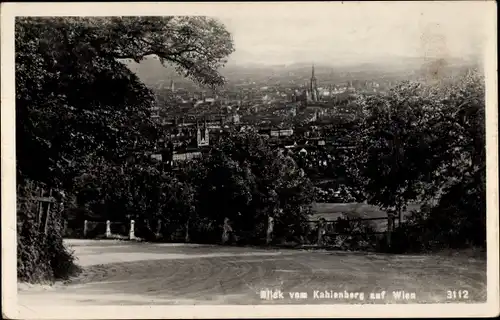 Ak Wien 19 Döbling, Blick vom Kahlenberg