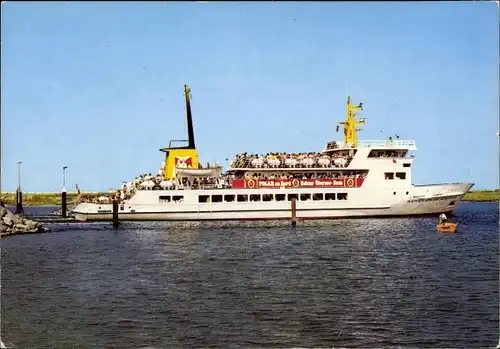 Ak Seebäderschiff Wappen von Heiligenhafen am Ufer