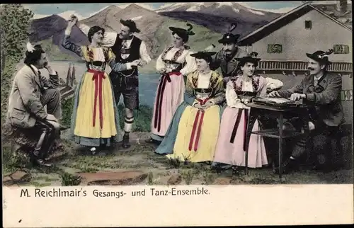 Ak M. Reichlmair's Gesangs und Tanz Ensemble, Musiker in bayrischen Trachten