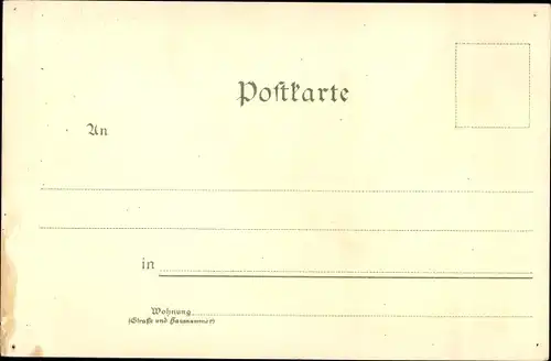 Litho Gruß aus dem Schwarzwald, Frauen und Mann in Trachten