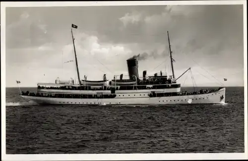 Ak Dampfer Frigga, Reederei Braeunlich Stettin