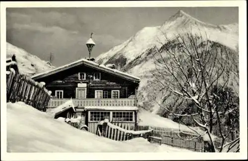 Foto Ak Ginzling in Tirol, Gasthaus Innerböden auf dem Dornauberg mit Bergpanorama