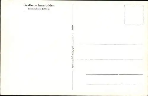 Foto Ak Ginzling in Tirol, Gasthaus Innerböden auf dem Dornauberg mit Bergpanorama