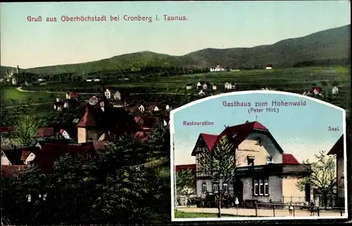 Ak Oberhöchstadt Kronberg Taunus, Gasthof Hohenwald, Totale