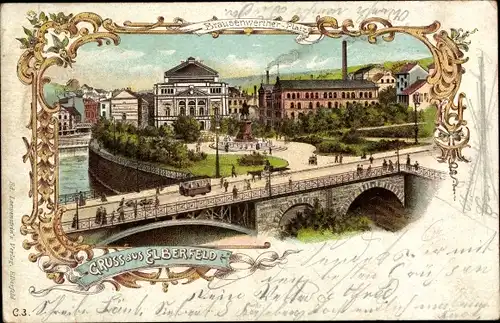 Litho Elberfeld Wuppertal, Brausenwerther Platz