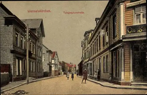 Ak  Wermelskirchen im Bergischen Land, Telegraphenstraße, Gasthaus