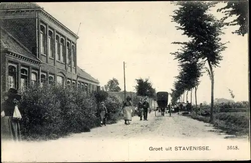 Ak Stavenisse Zeeland Niederlande, Straat