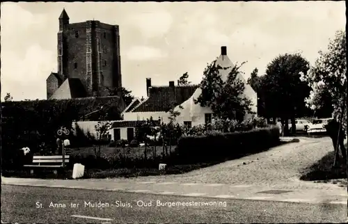 Ak Sint Anna ter Muiden Sluis Zeeland, Oud Burgemeesterswoning