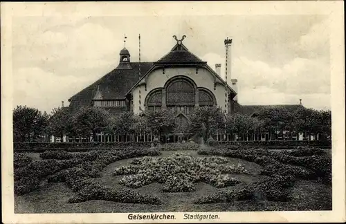 Ak Gelsenkirchen im Ruhrgebiet, Partie im Stadtgarten