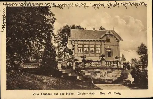 Ak Oybin Hain Sachsen, Villa Tanneck a.d. Höhe