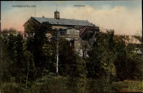 Ak Hirschfelde Zittau in Sachsen, Weinberg, Gebäudeansicht