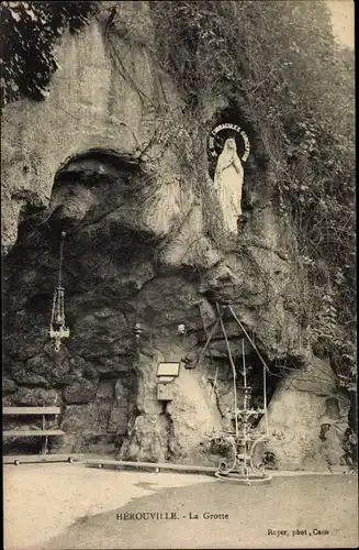 Ak Hérouville Saint Clair Calvados, La Grotte