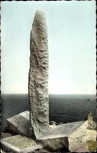 Ak Grandcamp Calvados, Le Monument de la Pointe du Hoc