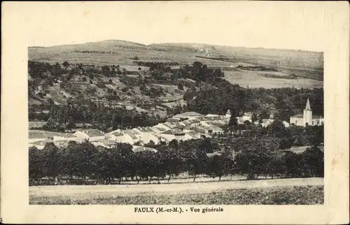 Ak Faulx  Meurthe et Moselle, Vue générale