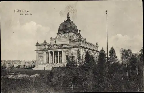 Ak Görlitz in der Lausitz, Ruhmeshalle