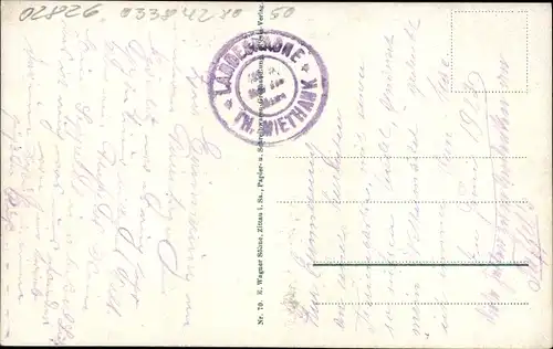 Ak Görlitz in der Lausitz, Landeskrone, Aussichtsturm, Forst