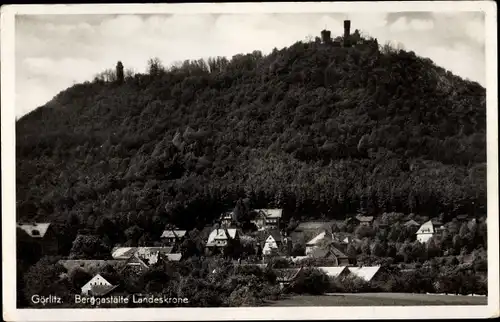 Ak Görlitz in der Lausitz, Landeskrone, Berggaststätte