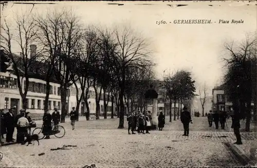 Ak Germersheim am Rhein, Place Royale