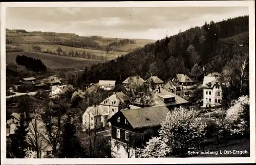 Ak Schmiedeberg Dippoldiswalde im Erzgebirge, Teilansicht, Häuser