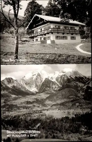 Foto Ak Schönau Berchtesgaden in Oberbayern, Gesamtansicht, Haus Breitenbach