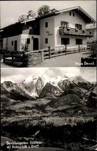 Foto Ak Schönau am Königssee Oberbayern, Gesamtansicht, Berchtesgaden, Haus Demel