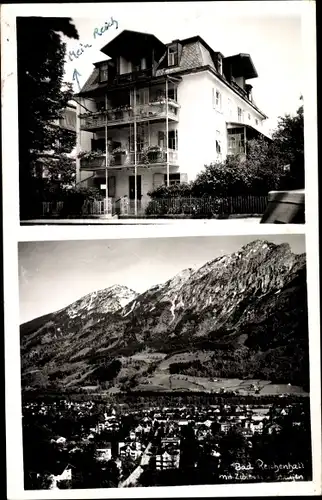 Foto Ak Bad Reichenhall in Oberbayern, Gesamtansicht, Fliegeraufnahme, Ferienheim