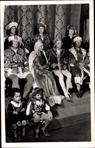 Foto Ak Landshut in Niederbayern, Fürstenhochzeit 1953, historische Kostüme